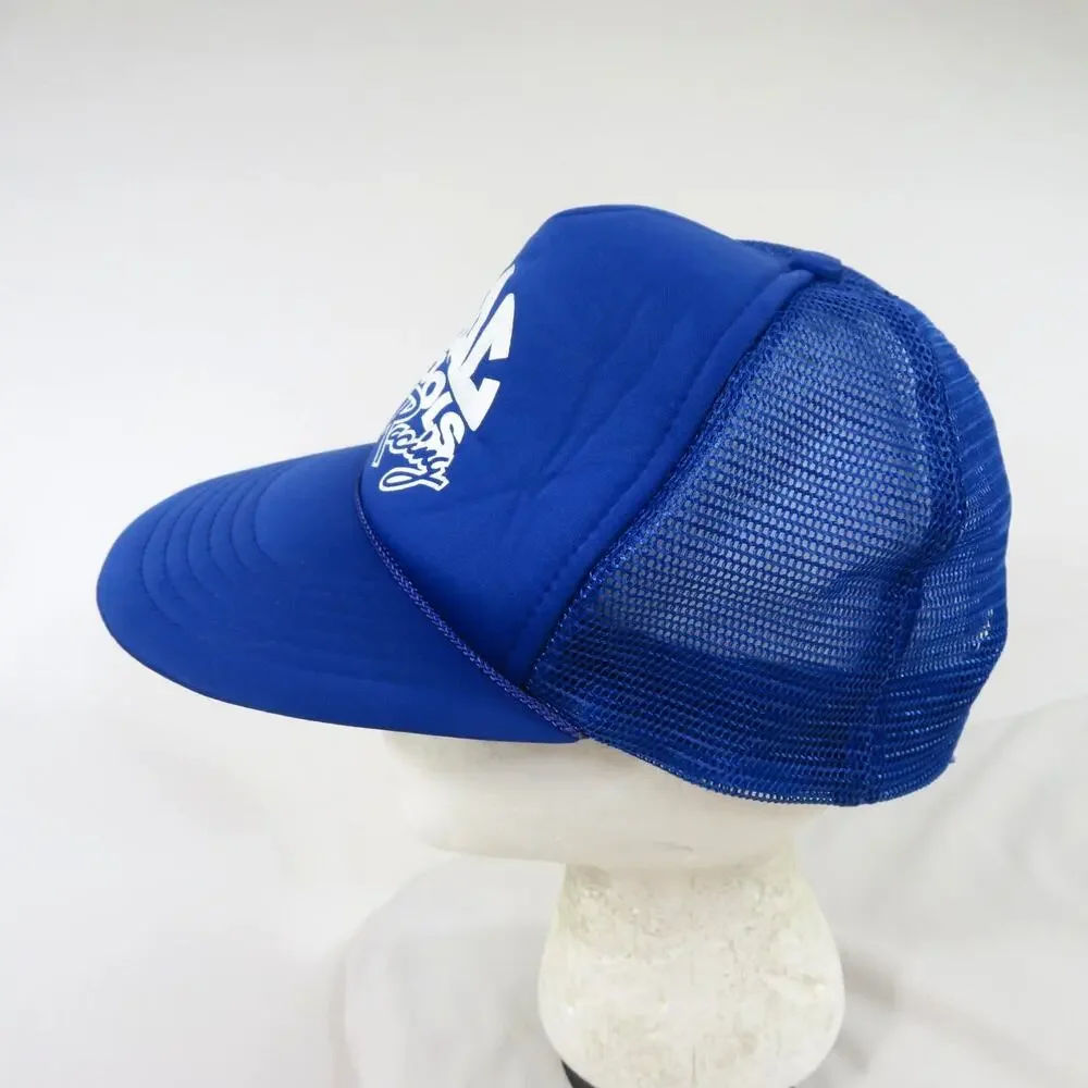 Mac Tools Racing Rope Hat Trucker Mesh Blue Snapback Vintage